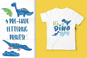 Cute Dinosaur Vector Clipart, an Animal Illustration by RabbitAndPencil (Thumbnail 6 of 10)