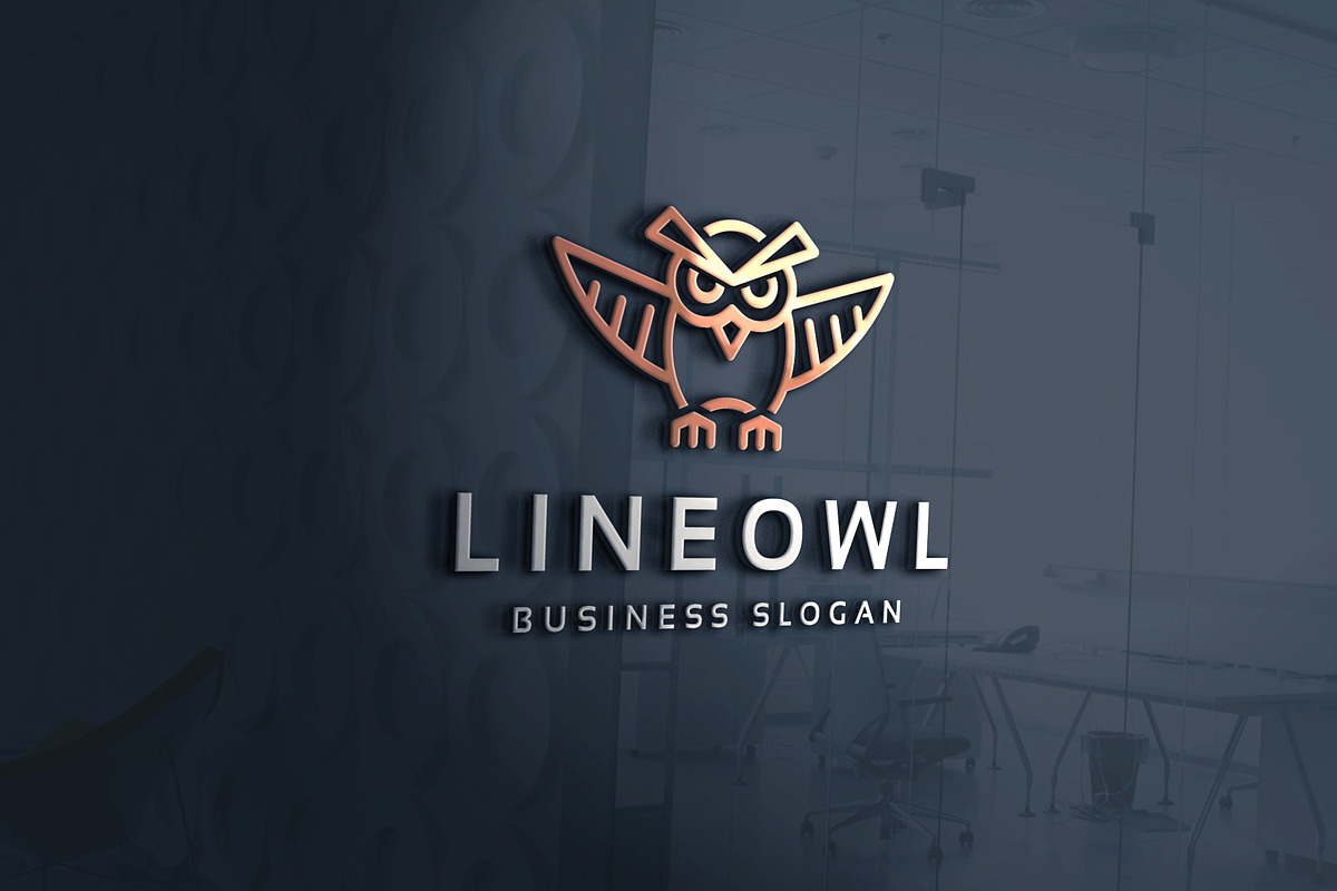 Line Smart Owl Logo, a Branding & Logo Template by Design_Planet (Photo 1 of 4)