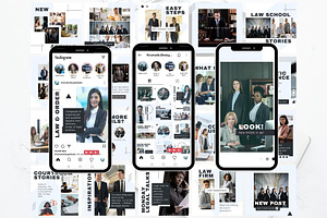 Lawyer Instagram Social Media Bundle