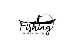 fishing logo illustration, a Branding & Logo Template by Dyn Studio