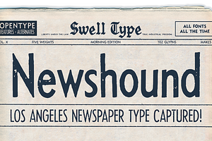 Newshound - Vintage Newspaper Font