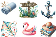 Coastal Summer Sublimation Clipart, an Illustration by Designking (Thumbnail 3 of 4)