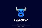 Gradient Modern Bull Head Logo, a Branding & Logo Template by Artnivora.Std (Thumbnail 1 of 3)