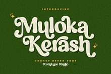 Muloka Kerash Chunky Retro Font