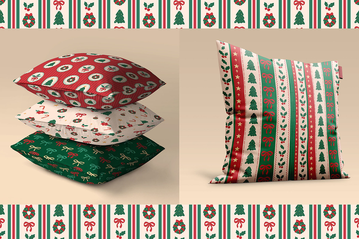 Cozy Traditional Christmas Pattern, a Pattern Graphic by CreativeChristiana (Photo 4 of 12)