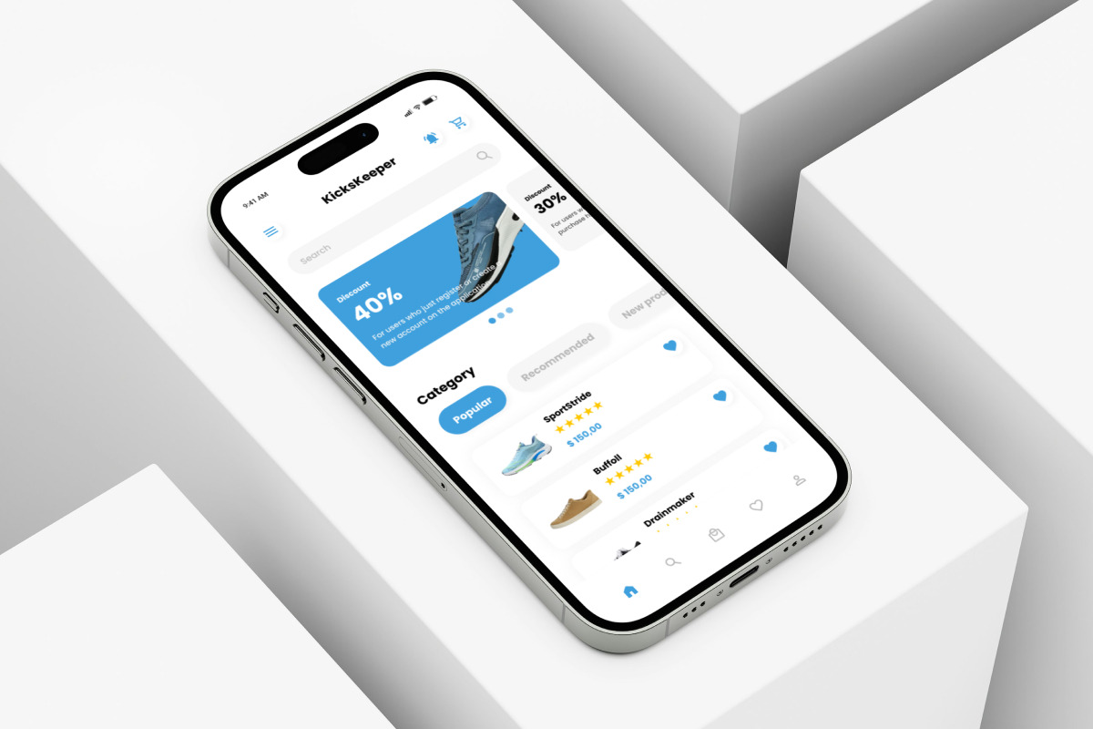 KicksKeeper - Shoe Store Mobile App, an App Template by twinstd (Photo 3 of 5)