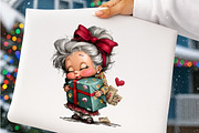 Whimsical old lady birthday clipart, an Illustration by SinaCreation (Thumbnail 10 of 11)