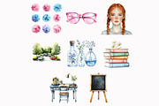 Watercolor School Days Clipart, an Illustration by Design Market (Thumbnail 4 of 4)