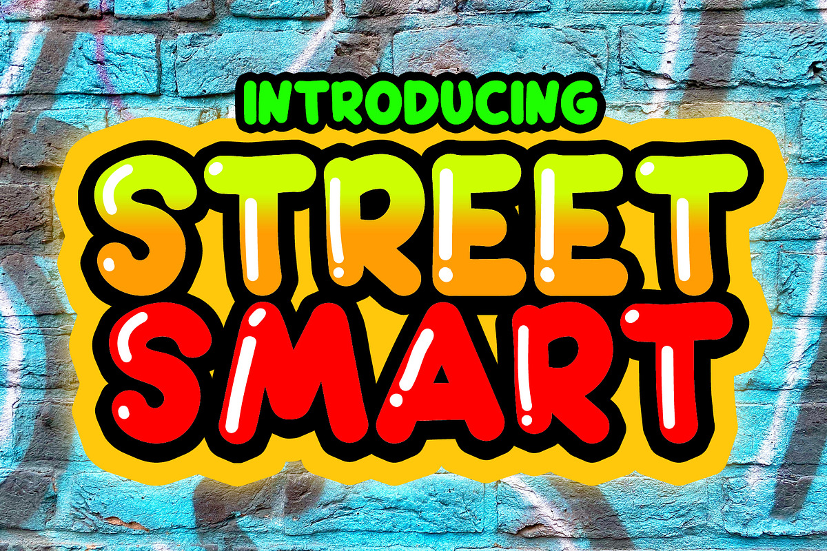 Street Smart Display Font, a Sans Serif Font by Yuby Creative (Photo 1 of 6)