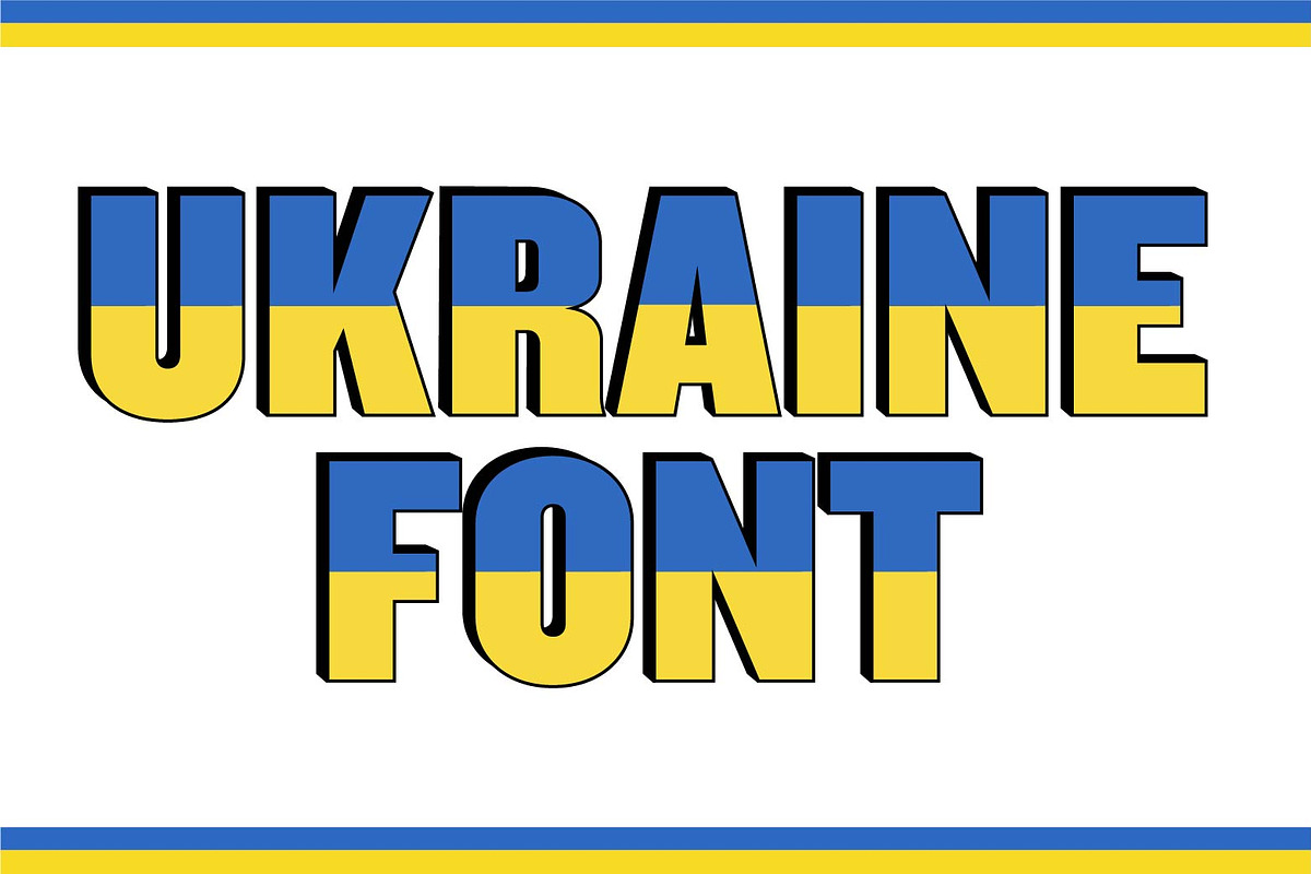 Ukraine Font, a Font by yaisalinas (Photo 1 of 7)