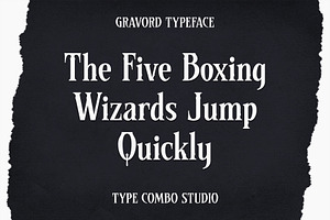 Gravord - Mysterious Serif