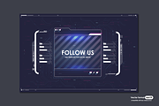 Hud Ui Futuristic Template, Cyber, a Technology Illustration by Andrew_Derr (Thumbnail 2 of 5)