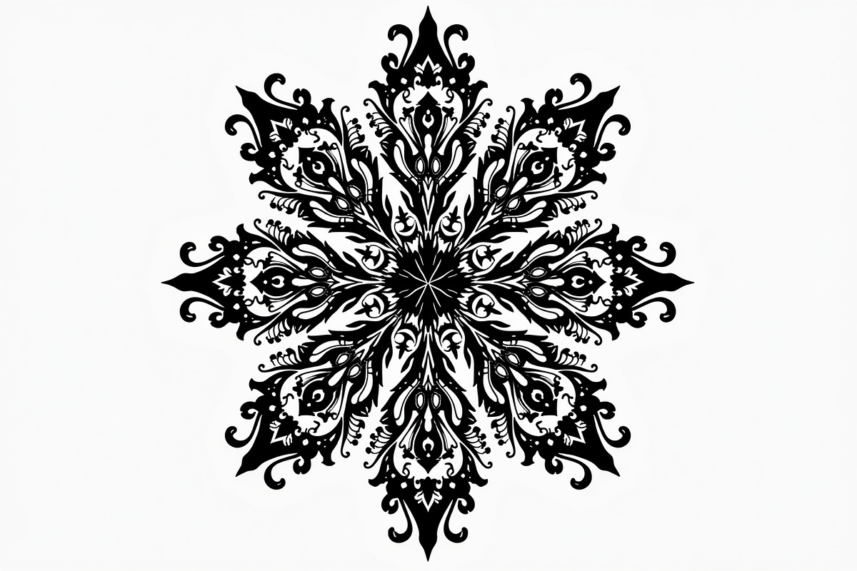 Floral Mandala Vector Set, an Illustration by jahid234 (Photo 6 of 9)