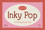 Inky Pop – Fun Pop Style Font, a Handwritten Font by Huge Dream Studio (Thumbnail 1 of 8)