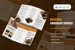 Delicious Chocolate Product Trifold