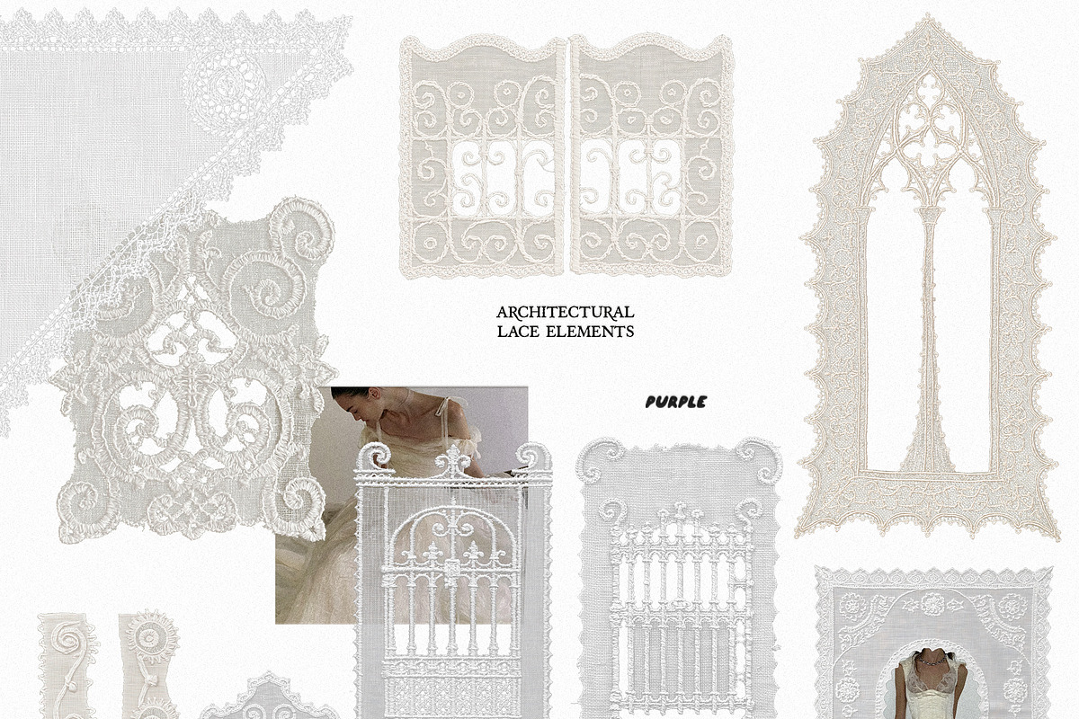 Wrought in Lace: 250 PNG Elements, an Object Graphic by Purple (Photo 2 of 14)