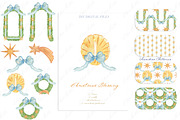 Christmas Stars Watercolor Clipart, a Decorative Illustration by LABFcreations (Thumbnail 4 of 4)