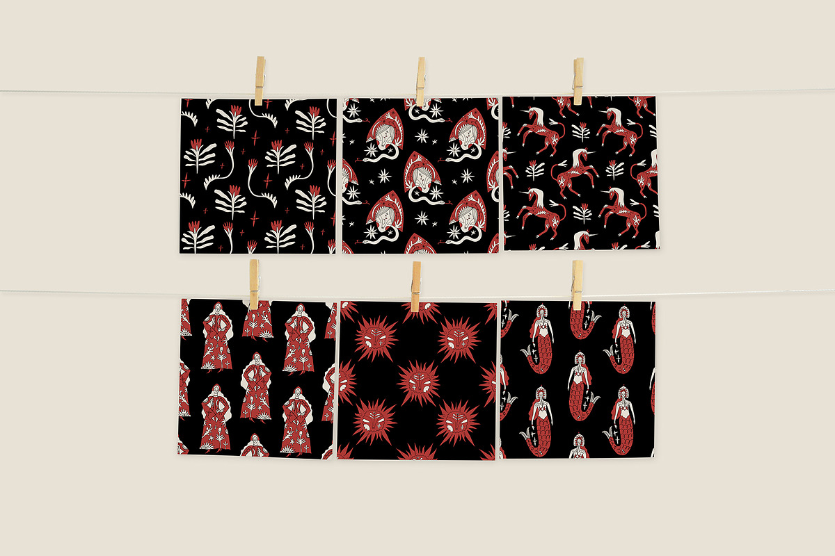 Red Folk Bundle, an Object Illustration by Annie Konst (Photo 5 of 17)
