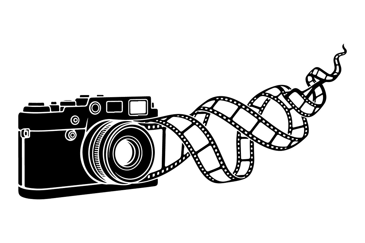 Vintage Camera Film Silhouette, an Object Illustration by yasushie (Photo 11 of 31)