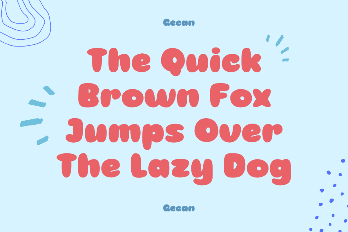 Gecan, a Sans Serif Font by twinstd (Photo 2 of 13)