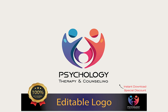 Editable Psychology Logo Template preview 8