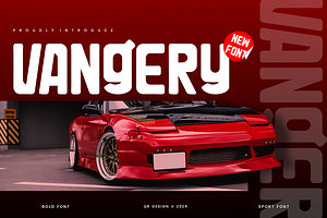 Vangery - Sport Car Font