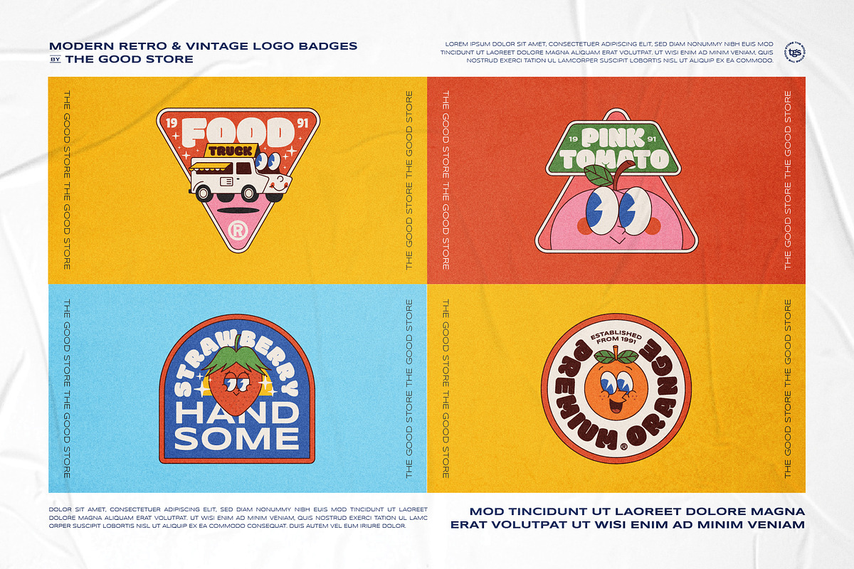 Illustration Logo Badges Bundle #2, a Branding & Logo Template by The Good Store (Photo 4 of 10)