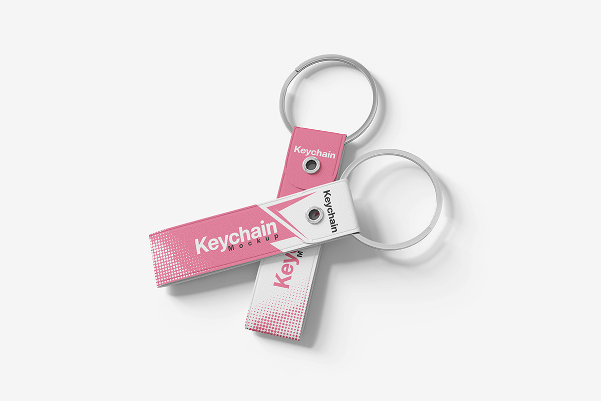 Keychain Mockup, a Merchandise Mockup by Indah (Photo 2 of 6)