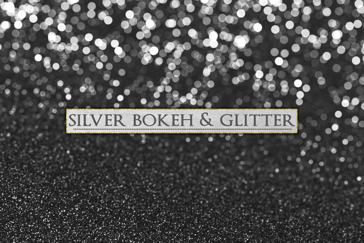 Silver Glitter and Bokeh Backdrops, a Texture Graphic by Paper Element (Photo 3 of 3)