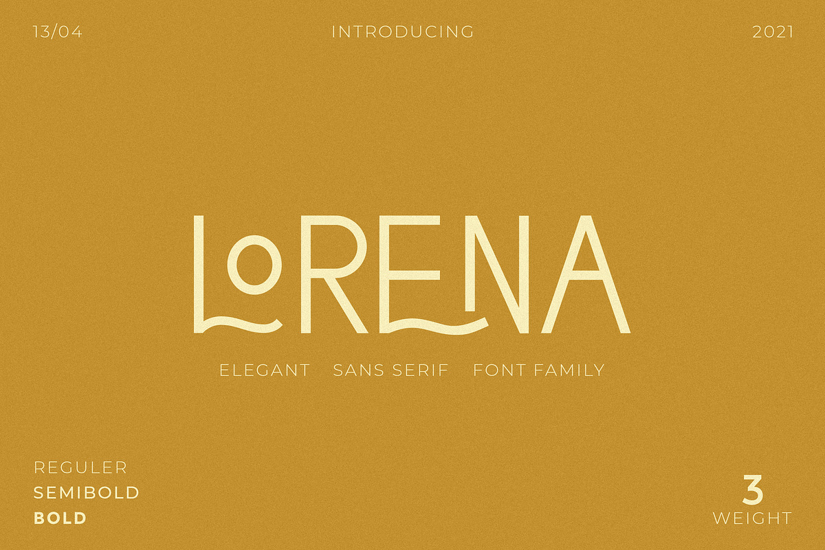 Lorena Typeface, a Sans Serif Font by CCS Type (Photo 1 of 21)
