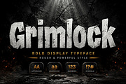 Grimlock, a Slab Serif Font by Wow Magic (Thumbnail 1 of 3)