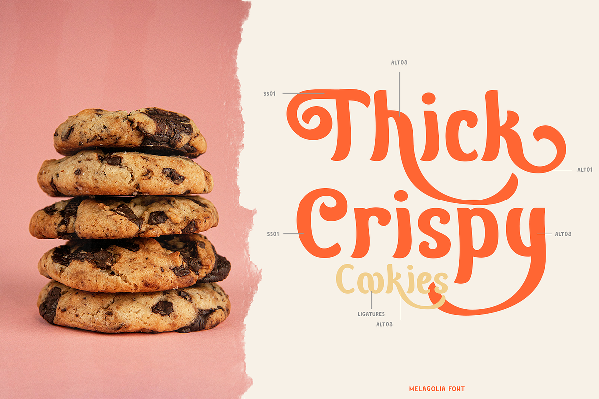Melagolia Retro Script, a Script Font by madeDeduk (Photo 4 of 10)