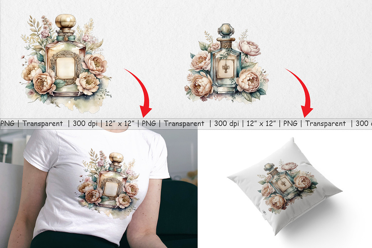 Perfume Bottle Clipart, a Graphic by Artnoy (Photo 3 of 5)
