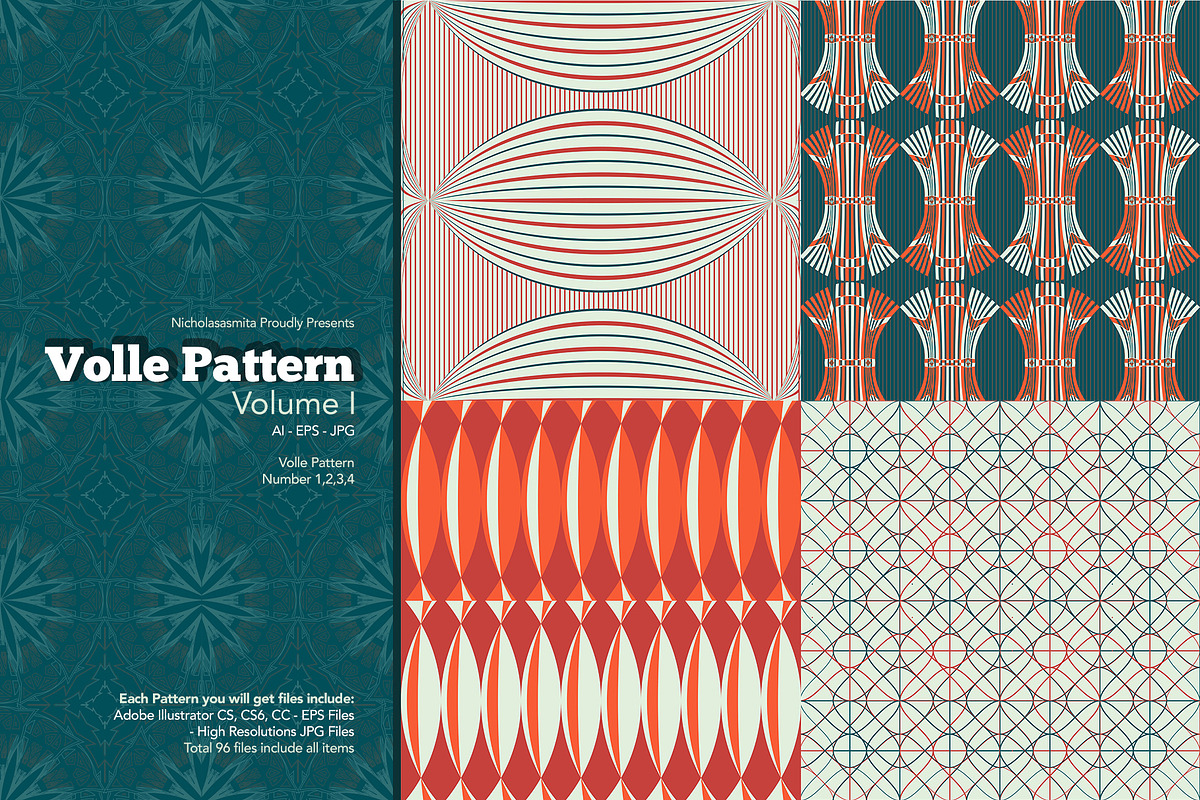 Volle Pattern Volume I, a Pattern Graphic by nicholasasmita (Photo 2 of 13)