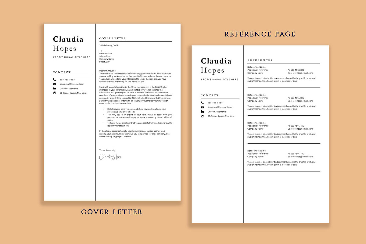 Professional Resume Template Word, a Resume Template by VictoriousVita (Photo 5 of 8)