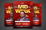 Midweek Service Church Poster Psd, a Social Media Template by church flyer templates (Thumbnail 1 of 4)