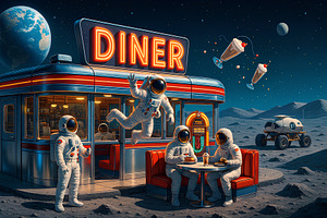 Diner on the Moon