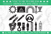 Shock Absorbers Svg, Shock Svg, an Object Graphic by VectorWorlds (Thumbnail 2 of 3)