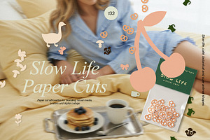 Slow Life Paper Cuts, an Object Graphic by divanovskaya_nv