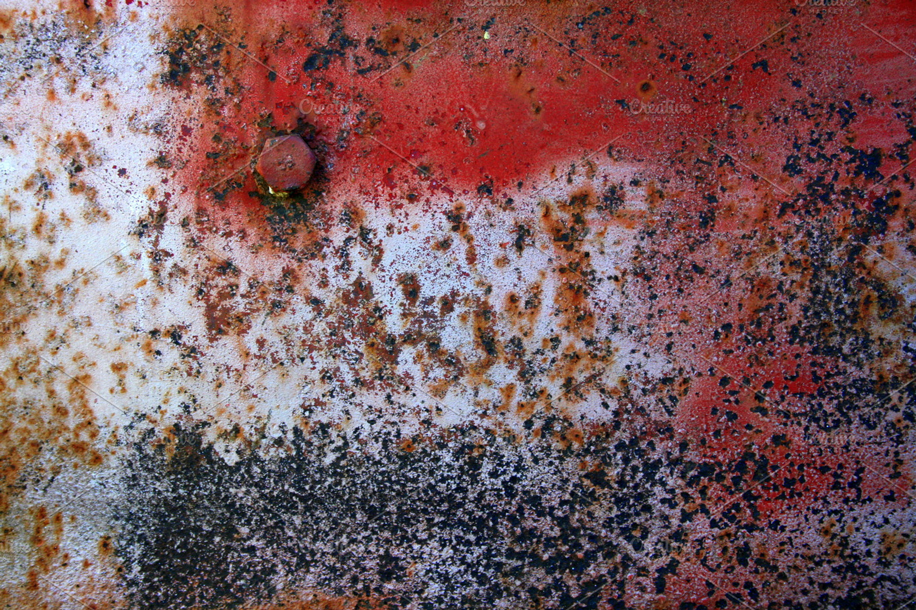 Rusted Red Metal, an Abstract Photo by Lucky Girl Creative