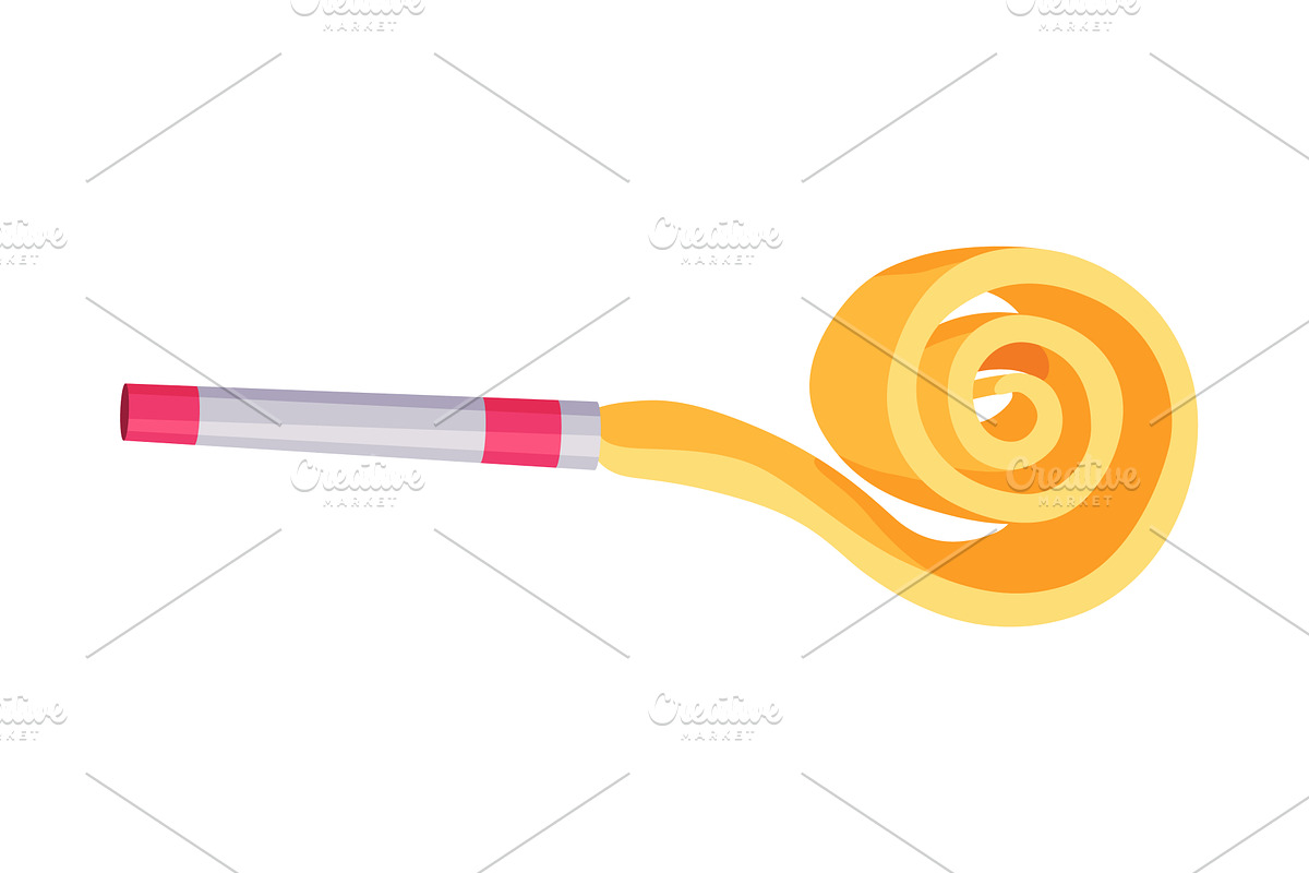Party blower or noise maker, an Object Illustration by Things for designers