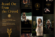 Spiritual Instagram Templates, Canva, a Social Media Template by Under My Cozy Roof (Thumbnail 2 of 9)