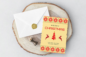 Canva Christmas Invitation Card