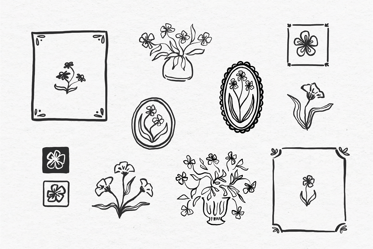 Floral Clipart, an Illustration by Jordyn Grace Design (Photo 1 of 4)