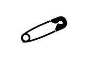 Safety Pin Vector Silhouette Bundle, an Illustration by Designs_River (Thumbnail 8 of 20)