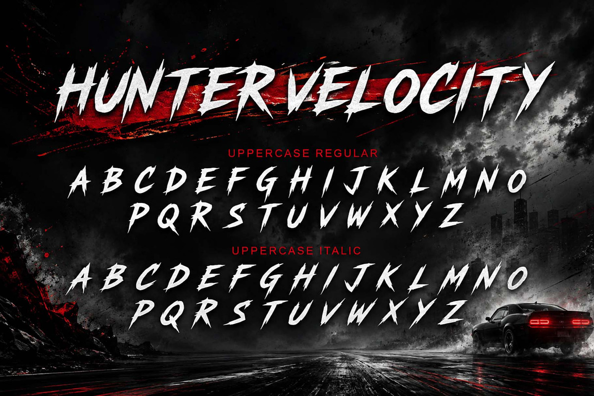 Hunter Velocity, a Script Font by Yoga Letter (Photo 7 of 10)