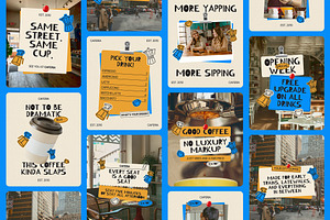 Coffee Shop Instagram Canva Template, a Social Media Template by Supanium Studio