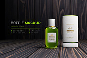 Premium Perfume Logo Mockup, a Packaging Mockup by Modaldesain (Thumbnail 1 of 5)