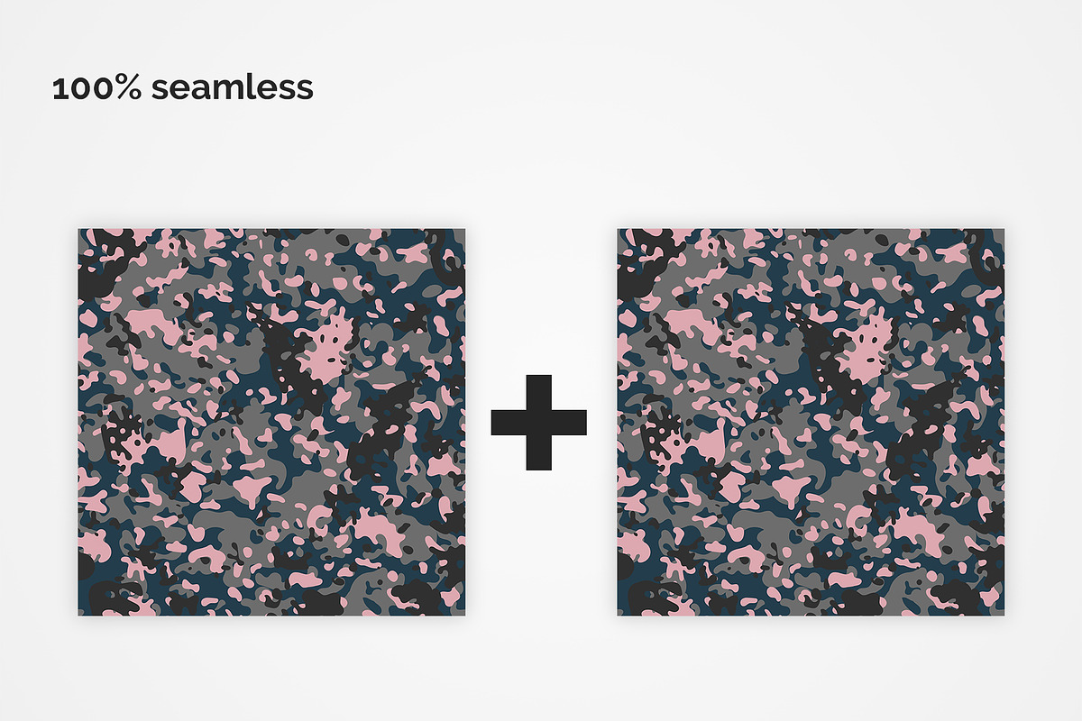 Flecktarn Camo Seamless Patterns, a Pattern Graphic by 3Y_Design (Photo 3 of 6)
