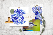 Blue Garden floral collection, an Object Graphic by DariSmartArt (Thumbnail 4 of 11)